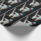 電動樹木外科医の宝石商クリスマスプレゼント ラッピングペーパー (角)