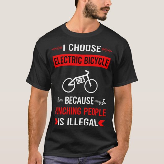 電動自転車 エレクトリックバイク Tシャツ (正面)
