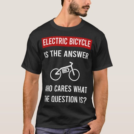 電動自転車 Eバイク 電動アシスト自転車 Tシャツ (正面)