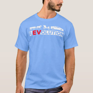 電動車両ドライバEVバッテリ革命 Tシャツ