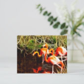 電化フラミンゴ ポストカード (スタンド正面)