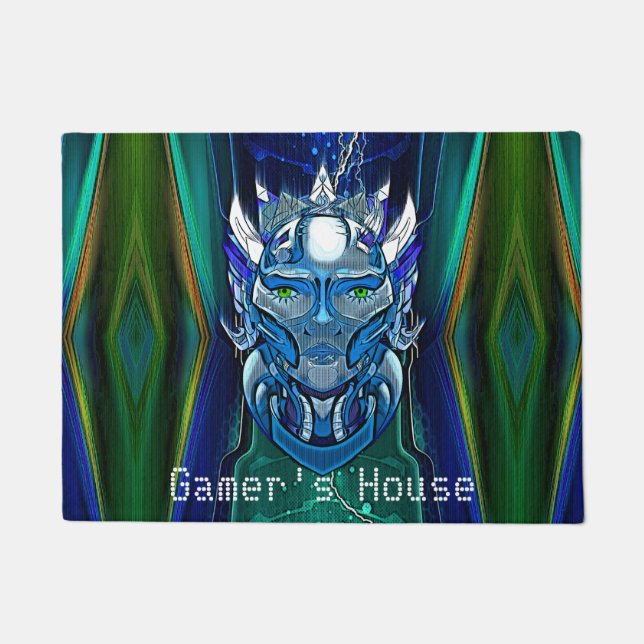 電化ロボットヘッド ドアマット (正面)