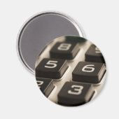 電卓のクローズアップ マグネット (正面/裏面)
