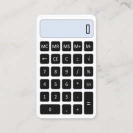 電卓のテータサービス名刺 名刺