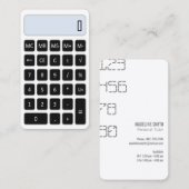 電卓のテータサービス名刺 名刺 (正面/裏面)