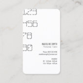 電卓のテータサービス名刺 名刺 (裏面)