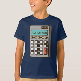 電卓の名前をカスタムする Tシャツ