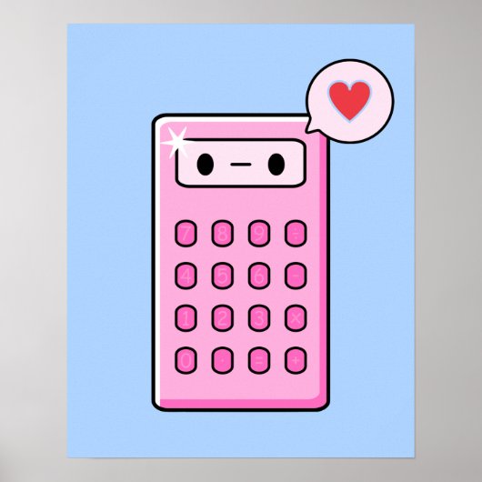 電卓の愛 ポスター (正面)