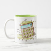 電卓の歴史は非常に悪い… ツートーンマグカップ (左)