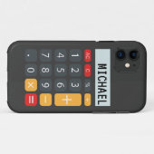 電卓の演算パーソナライズされた名 Case-Mate iPhoneケース (裏面(横))