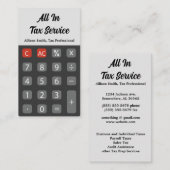 電卓の税務サービス 名刺 (正面/裏面)