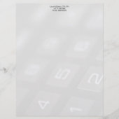 電卓の鍵数のフェード (正面)