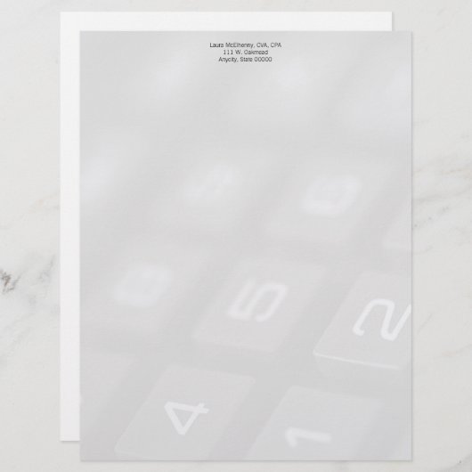 電卓の鍵数のフェード (正面/裏面)