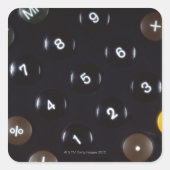 電卓の鍵 スクエアシール (正面)