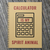 電卓は私の精神おもしろい会計士 ノートブック