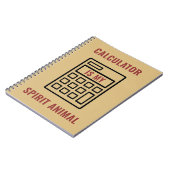 電卓は私の精神おもしろい会計士 ノートブック (左側)