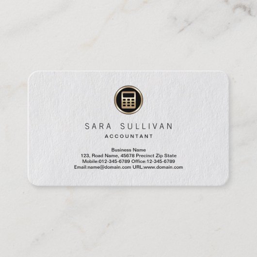 電卓アイコンAccountant Premium名刺 名刺 (正面)