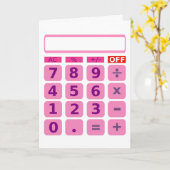 電卓カード カード (黄色い花)