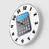 電卓クロック ラージ壁時計 (傾斜)