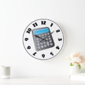 電卓クロック ラージ壁時計 (ホーム)