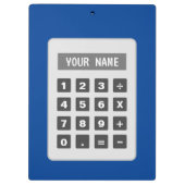 電卓デザインの名入れクリップボード クリップボード (裏面)
