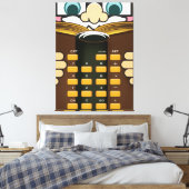 電卓 キャンバスプリント (インサイチュ (寝室))