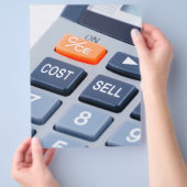 電卓 チラシ (手)