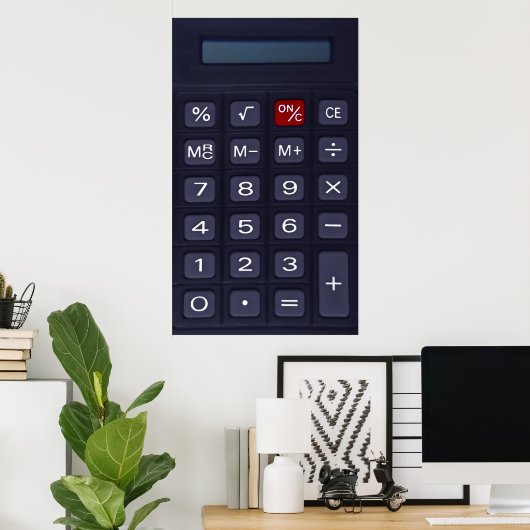 電卓 ポスター (ホームオフィス)