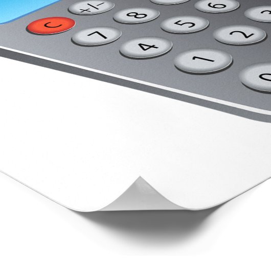 電卓 ポスター (角)