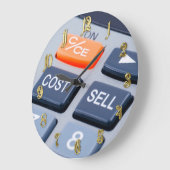 電卓 ラージ壁時計 (傾斜)