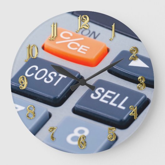 電卓 ラージ壁時計 (正面)