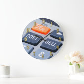 電卓 ラージ壁時計 (ホーム)