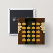 電卓 缶バッジ (正面&裏面)