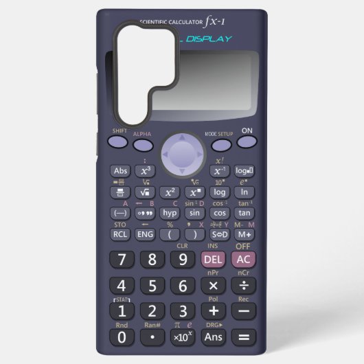 電卓 SAMSUNG GALAXYケース (裏面)