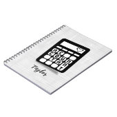 電卓Accountantハートフォトノートブック ノートブック (左側)