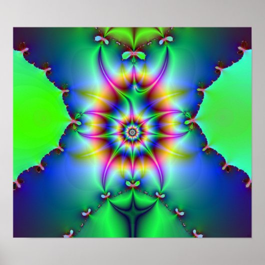 電圧フラクタルプリント ポスター (正面)