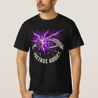 電圧中毒 電気工事士 ギフト アークフラッシュ Tシャツ