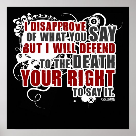 電圧引用文（色） ポスター (正面)