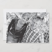 電報のヴィンテージ旅行写真カード保存日付 セーブザデート (裏面)