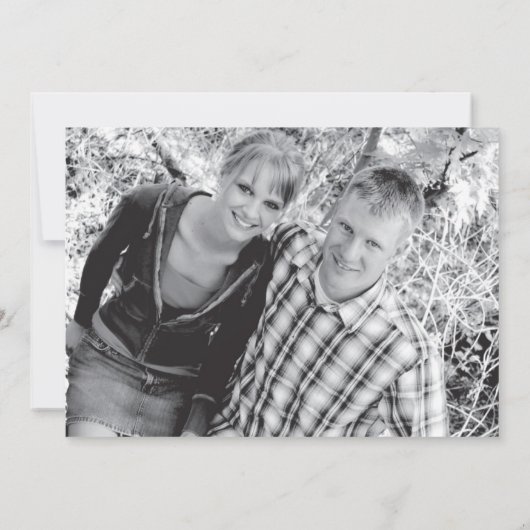 電報のヴィンテージ旅行写真カード保存日付 セーブザデート (裏面)