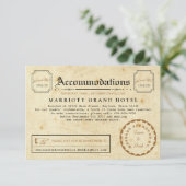 電報の宿泊施設旅行挿入物カード エンクロージャーカード (スタンド正面)