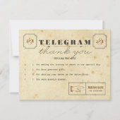 電報はメッセージカード感謝していしています サンキューカード (正面)