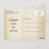 電報サンキューカード結婚の ポストカード (裏面)