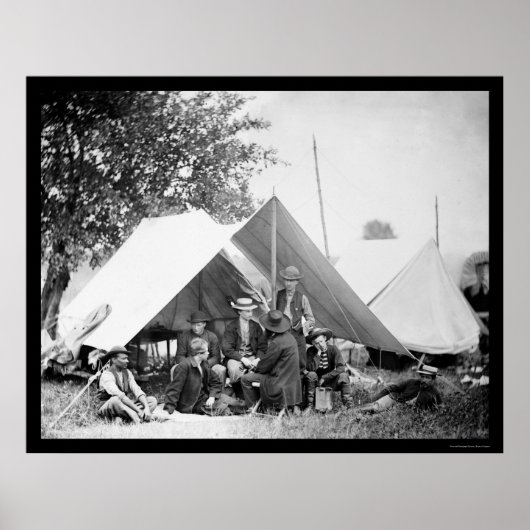 電報将校Bealeton, VA 1863 ポスター (正面)