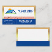 電太陽の力 |ホームテックロゴ 名刺 (正面/裏面)