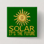 電太陽の力 缶バッジ (正面)