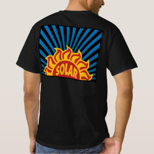 電太陽の源代替エネルギー環境Tシャツ Tシャツ