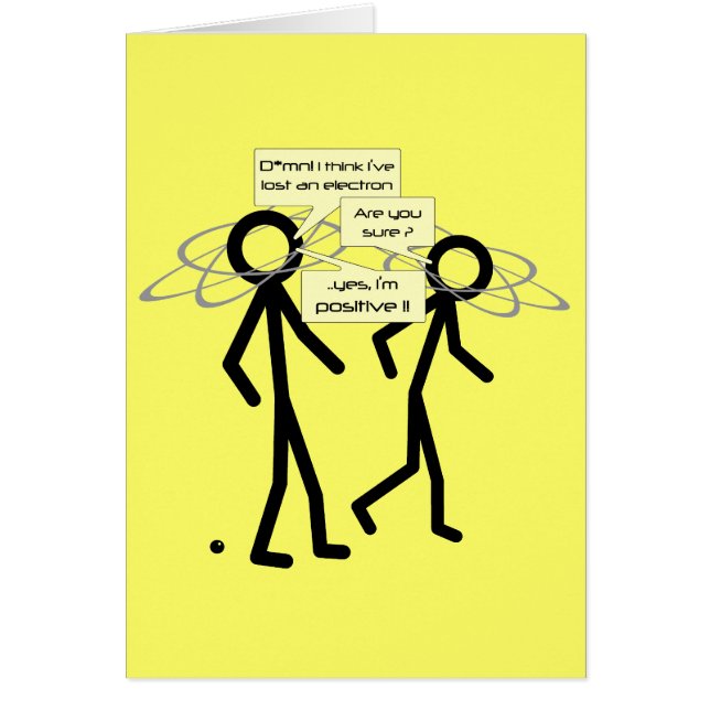 電子のジョークを失空白のう – ノート/カード (正面)