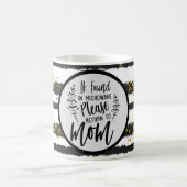 電子もしレンジで見つかった場合は母に戻る コーヒーマグカップ (中央)