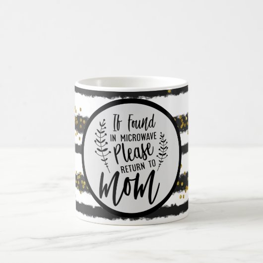 電子もしレンジで見つかった場合は母に戻る コーヒーマグカップ (中央)